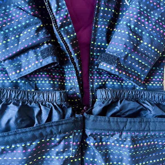 Burton Toddler Snowsuit - Multicolor Black with Purple Lining - Picture 4 of 5